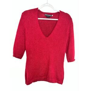 Monica Bianco Milano V-Neck Sweater made with Kid Mohair - size M